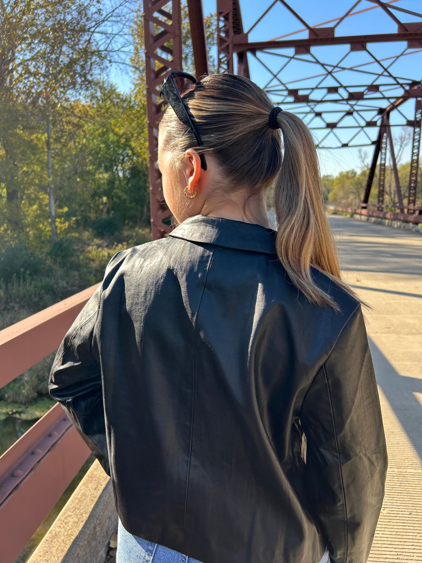 Foxy Faux Leather Jacket