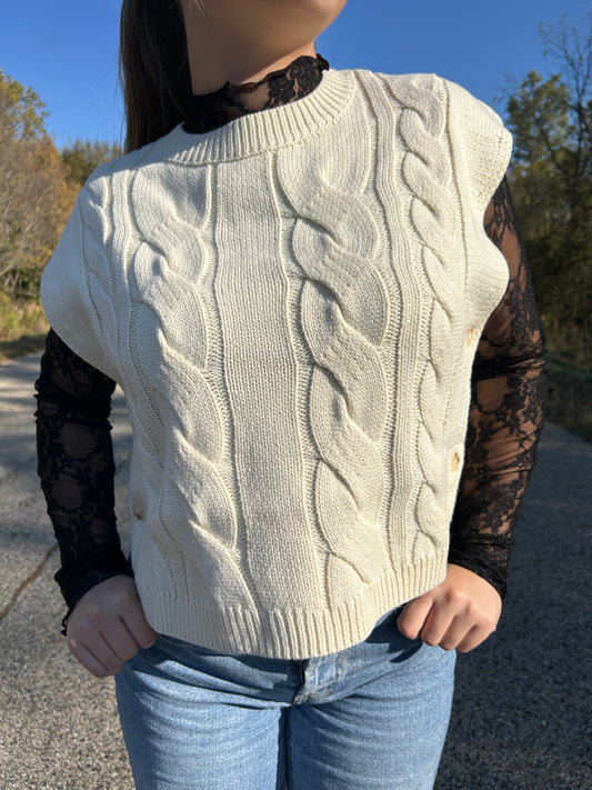 Knit Open Sided Sweater